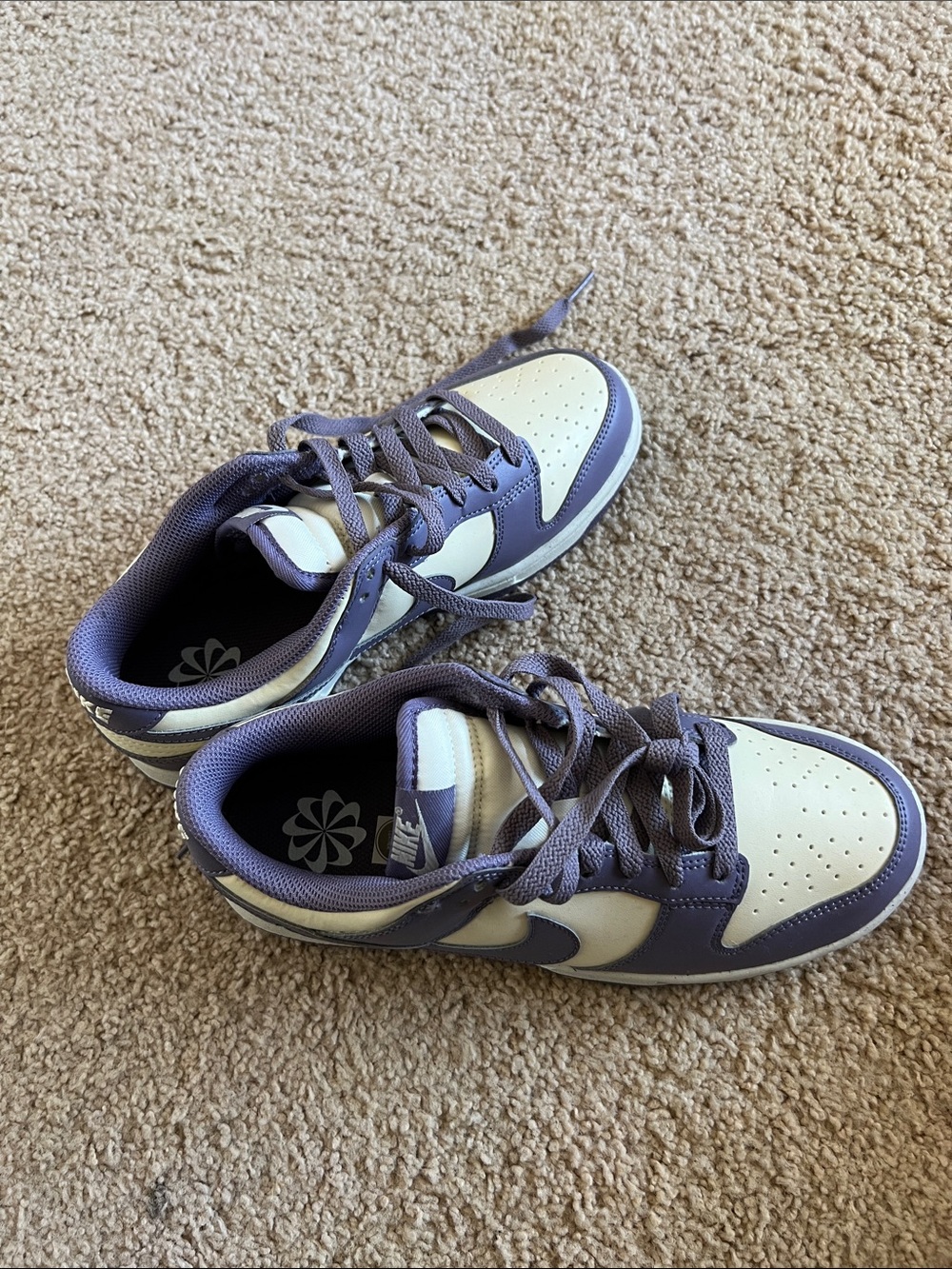 Nike Dunk Low - Lavender and White Low-Top Sneakers